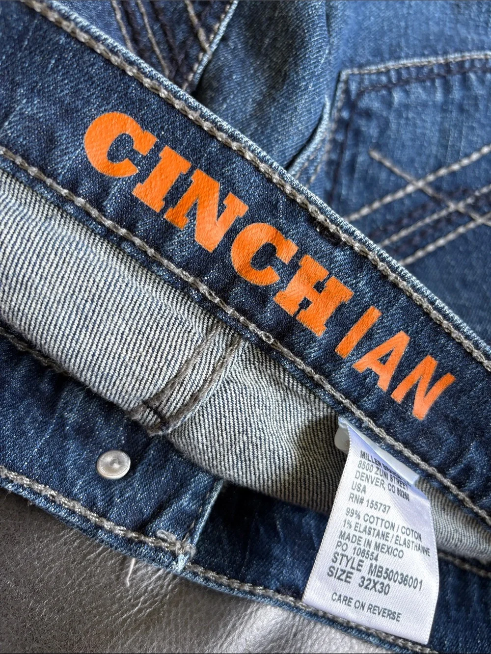 Cinch Ian Men’s Straight Jeans - Dark Blue Denim 32x30
